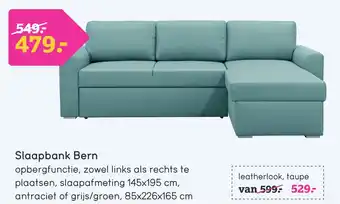 Leen Bakker Slaapbank Bern aanbieding