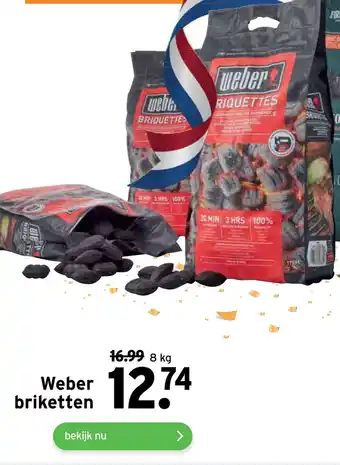 GAMMA Weber briketten aanbieding