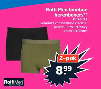 Trekpleister Rolfi Men bamboe herenboxers aanbieding