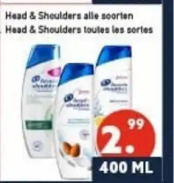 Tanger Markt Head&Shoulders alle soorten Head & Shoulders toules los sortes 400 ml aanbieding