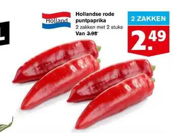 Hoogvliet Hollandse rode puntpaprika aanbieding