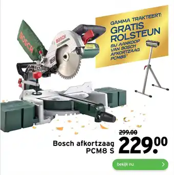 GAMMA Bosch afkortzaag PCM8 S aanbieding