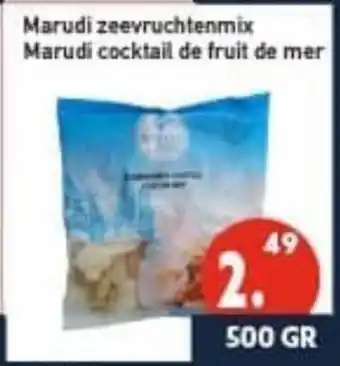 Tanger Markt Marudi zeevruchtenmix Marudi cocktail de fruit de mer 500gr aanbieding