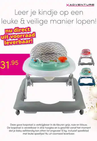 Baby & Tiener XADVENTURE loopstoel aanbieding