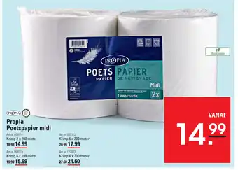 De Kweker Propia poetspapier midi aanbieding