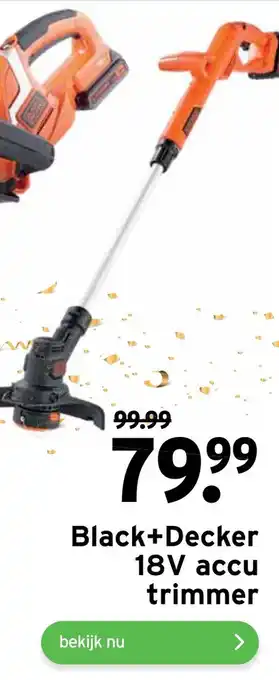 GAMMA Black+Decker 18V accu trimmer aanbieding