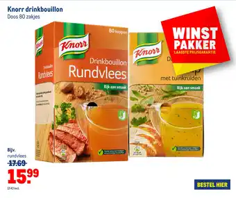 Makro Knorr drinkbouillon aanbieding