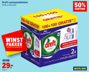 Makro Dreft vaatwastabletten aanbieding