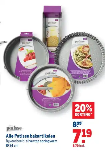 Makro Alle Patisse bakartikelen 24cm aanbieding