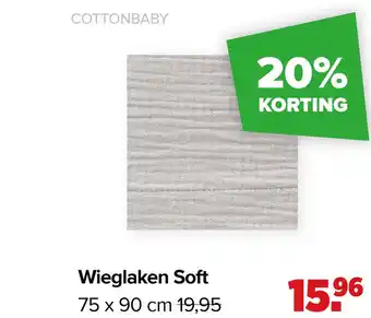 Babypark Wieglaken Soft aanbieding