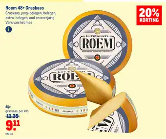 Makro Roem 48+ graskaas aanbieding