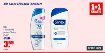 Makro Sanex of head & shoulders aanbieding