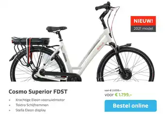 Stella fietsen Cosmo Superior FDST aanbieding