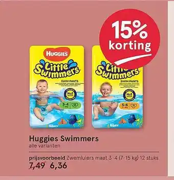 Etos Huggies Swimmers aanbieding