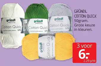 Boekenvoordeel Gründl Cotton Quick aanbieding