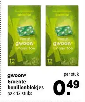 Boni gwoono Groente bouillonblokjes aanbieding