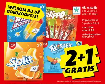 Boni ola waterijs aanbieding