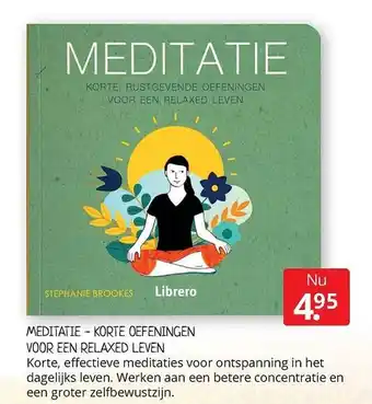 Boekenvoordeel Meditatie - Korte Oefeningen Voor Een Relaxed Leven aanbieding