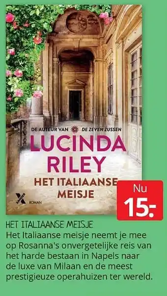 Boekenvoordeel Het Italiaanse Meisje aanbieding