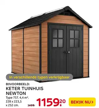 Praxis Keter Tuinhuis Newton aanbieding