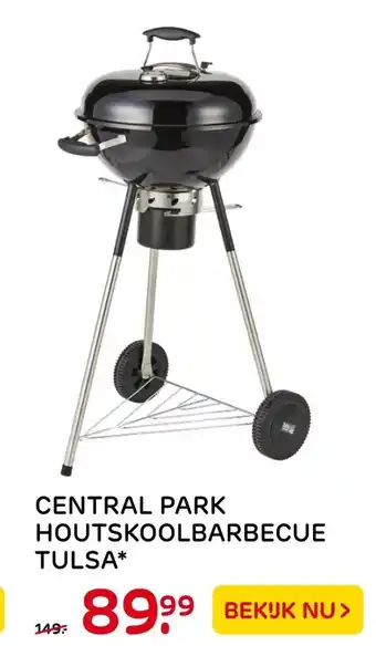 Praxis Central Park Houtskoolbarbecue Tulsa* aanbieding