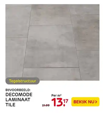 Praxis Decomode Laminaat Tile aanbieding