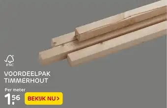 Praxis Voordeelpak Timmerhout aanbieding