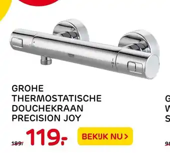 Praxis Grohe Thermostatische douchekraan Precision Joy aanbieding