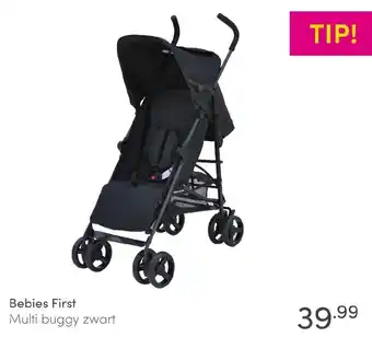 Baby & Tiener Bebies First Multi buggy zwart aanbieding