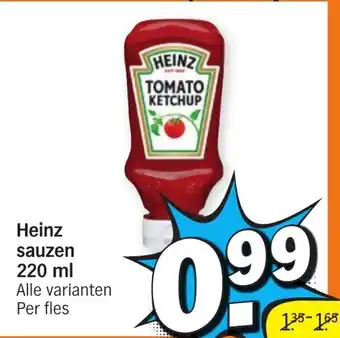 Albert Heijn Heinz sauzen 220 ml aanbieding