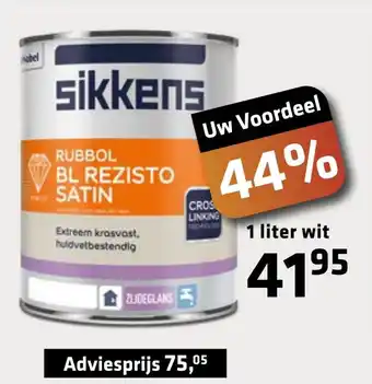 De voordeelmarkt Sikkens aanbieding