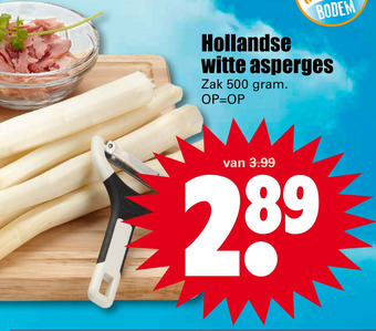 Dirk Hollandse witte asperges aanbieding