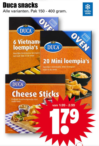 Dirk Duca snacks aanbieding