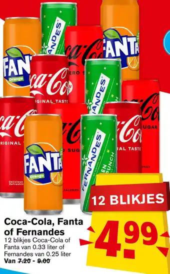 Hoogvliet Coca-Cola, Fanta of Fernandes aanbieding