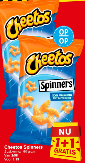Hoogvliet Cheetos Spinners aanbieding