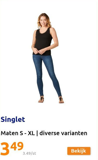 Action Singlet aanbieding