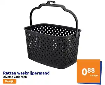 Action Rattan wasknijpermand aanbieding