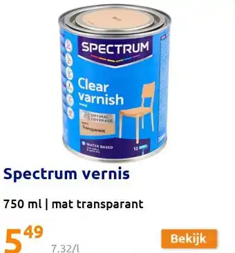 Action Spectrum vernis 750 ml aanbieding