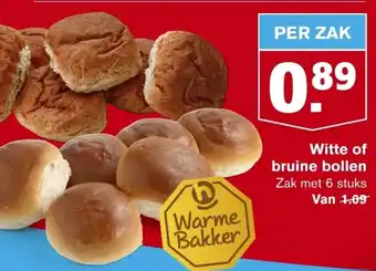 Hoogvliet Witte of bruine bollen 6 stuks aanbieding