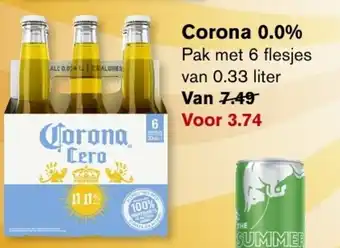 Hoogvliet Corona 0.0% 0.33 liter aanbieding