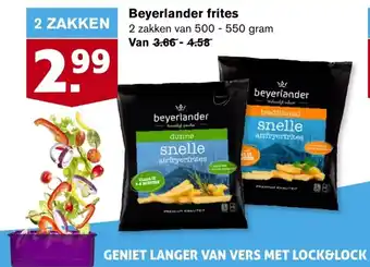 Hoogvliet Beyerlander frites 500-550 gram aanbieding
