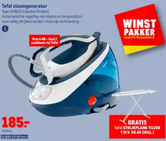 Makro Tefal stoomgenerator Type GV9221 Express Protect aanbieding