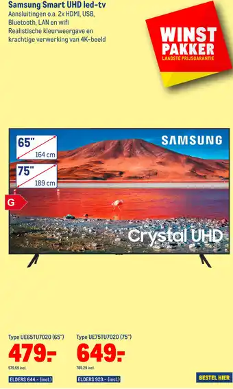 Makro Samsung Smart UHD led-tv aanbieding