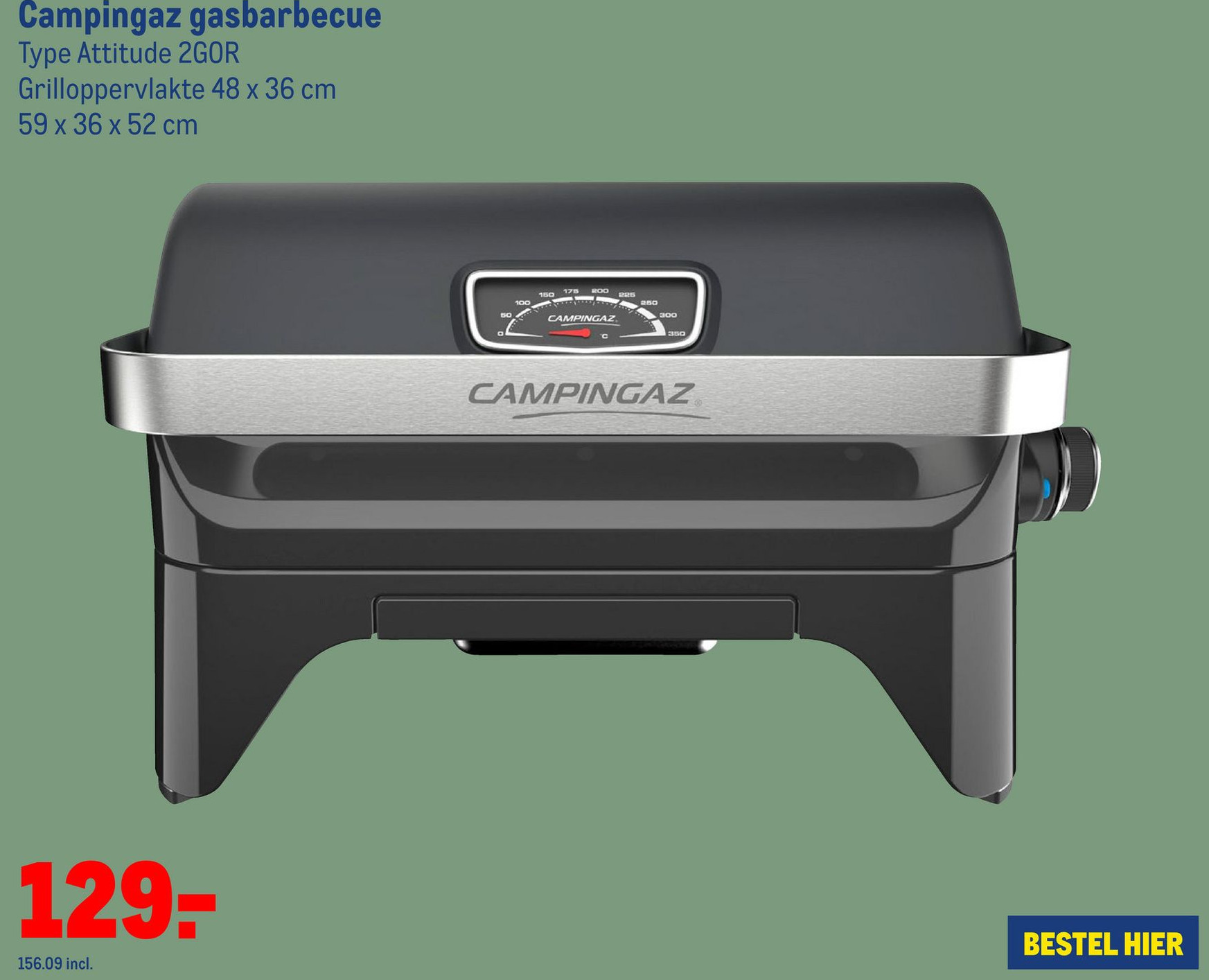 Campingaz gasbarbecue Type Attitude 2GOR aanbieding bij Makro