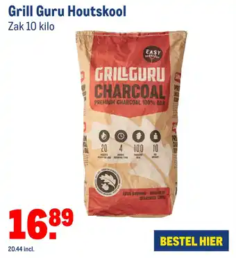 Makro Grill Guru Houtskool aanbieding