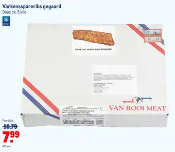 Makro Varkensspareribs gegaard aanbieding