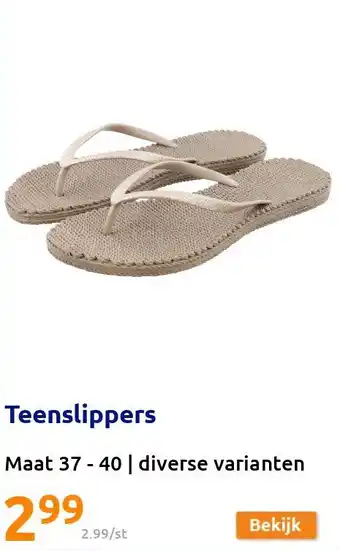 Action Teenslippers aanbieding