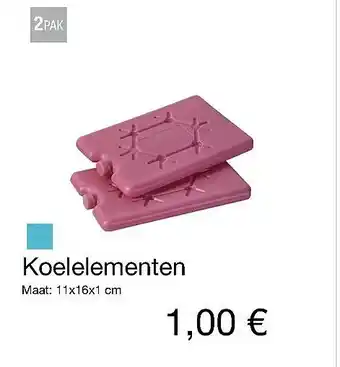 Kik Koelelementen aanbieding