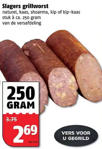 Poiesz Slagers grillworst aanbieding