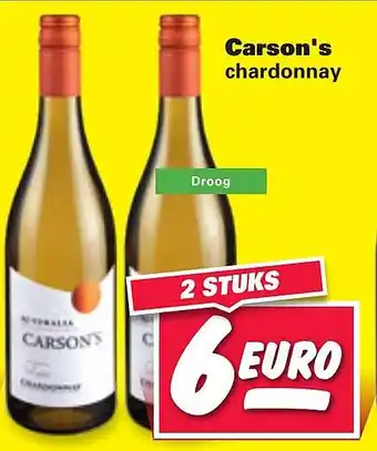 Nettorama Carson's chardonnay aanbieding